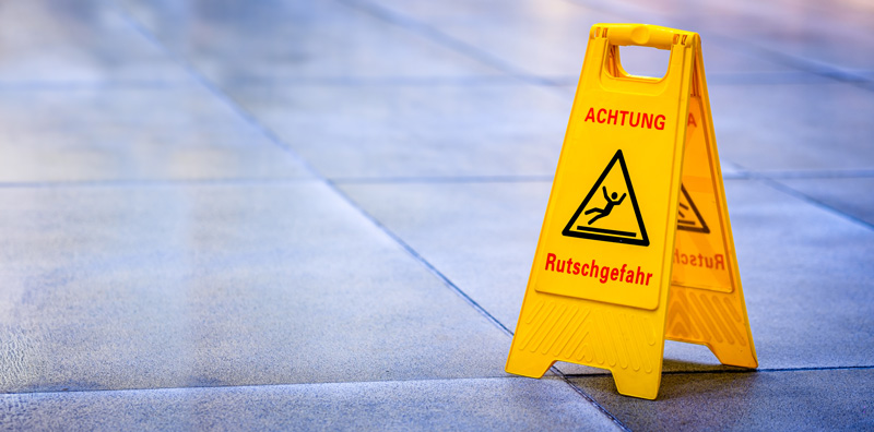 Tribometer Messung der Rutschhemmung nach DIN EN 16165 durch das ISH Institut